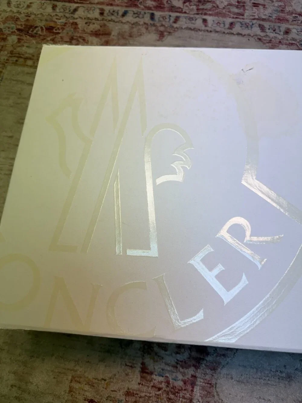 Moncler Large White Empty Gift Box In Good Shape